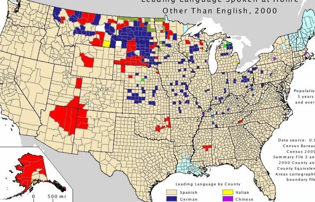 Языки сша. Карта языков США. Языки США карта. Официальные языки Штатов США. Карта вторых языков США.